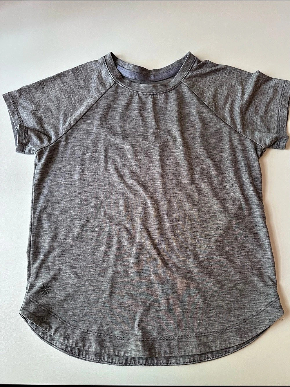 Athleta Girl Girls Short Sleeve Athletic Tee Size Small Gray